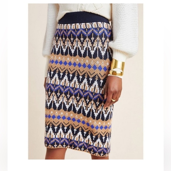 Anthropologie Saoirse Midi Sweater Skirt - Picture 1 of 8